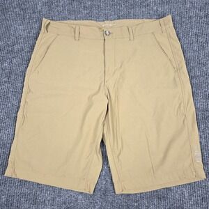 Eddie Bauer Mens Flexion Amphis Shorts Khaki Tan Hiking‎ Outdoor Size 38